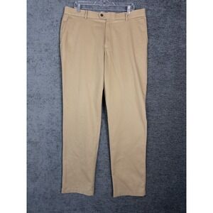 Charles Tyrwhitt Chino Pants Mens 36x32 Beige Flat Front Casual Non Iron